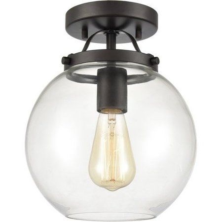 ELK LIGHTING Bernice 9'' Wide 1-Light Semi Flush Mount - Oil Rubbed Bronze 47194/1